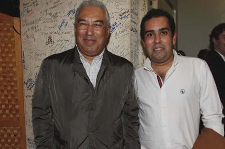 António Costa com o filho, Pedro