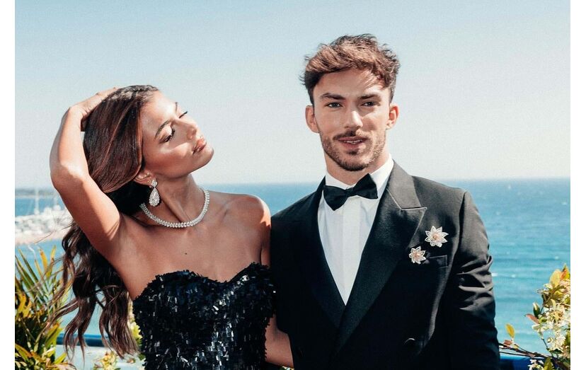 Kika Cerqueira Gomes e Pierre Gasly
