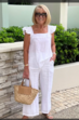 Tem mais de 50 anos e receia usar um look branco total? Arrisque… que vai adorar o resultado