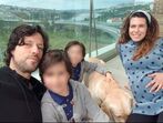 Vítor Bruno e Elsa Varela com os filhos mais velhos