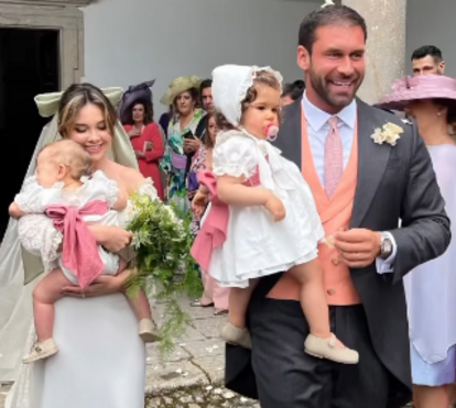 As imagens do casamento de Francisco Macau e Sara Calado