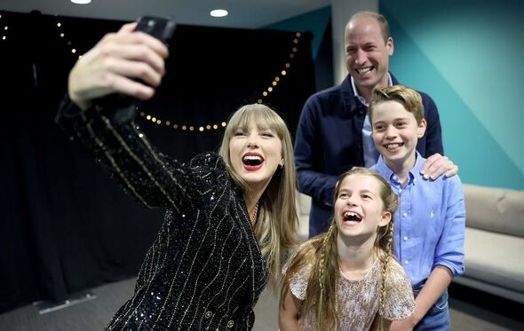 príncipe William, George, Charlotte e Taylor Swift 