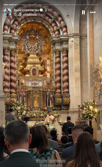 Francisco Macau, Sara Calado, casamento