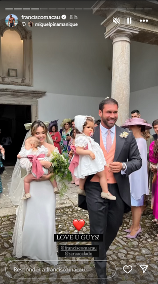 Francisco Macau, Sara Calado, casamento