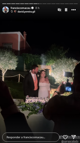 Francisco Macau, Sara Calado, casamento