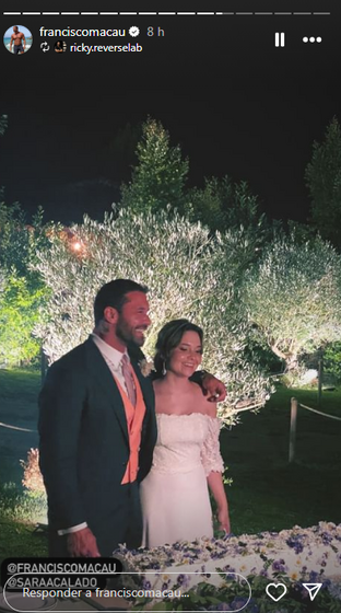 Francisco Macau, Sara Calado, casamento