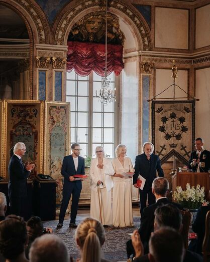 Abba com os reis da Suécia 