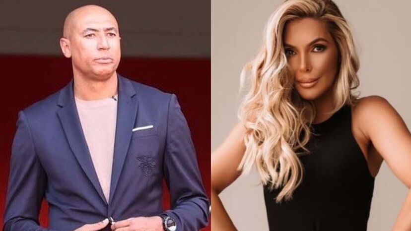 Luisão e Brenda Mattar