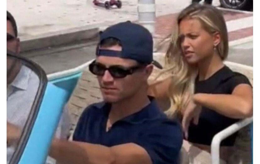 Margarida Corceiro e Lando Norris