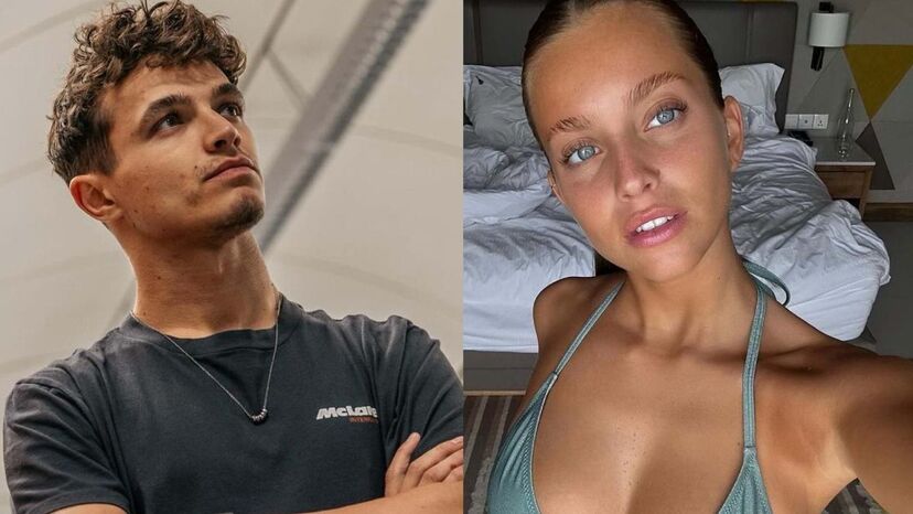 Lando Norris e Margarida Corceiro