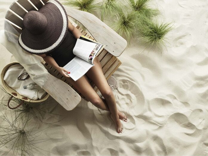 ler na praia 