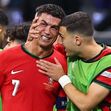 Cristiano Ronaldo a chorar