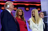 Melania, Ivanka e Trump