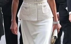 Letizia brilha com vestido de uma das marcas favoritas de Kate Middleton