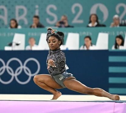 O impressionante fato de de 2700 euros de Simone Biles nos Jogos Olímpicos