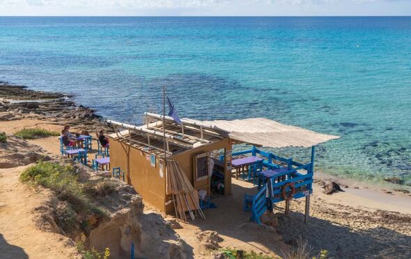 Chiringuito de praia em Formentera 