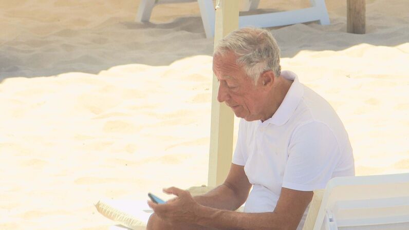 Marcelo Rebelo de Sousa em Monte Gordo