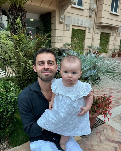 Bernardo Silva em família no Mónaco