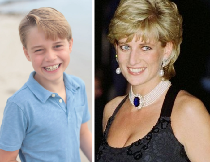 príncipe George, princesa Diana