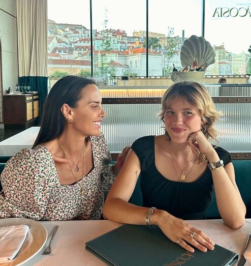 Iva Domingues com a filha