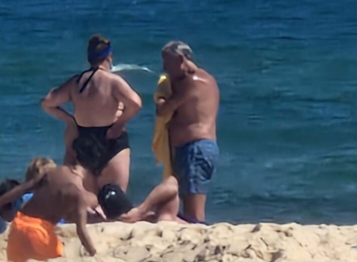 Marcelo Rebelo de Sousa em Monte Gordo, Algarve 