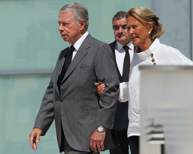 Ricardo Salgado, com Maria João Salgado 
