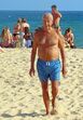 Marcelo Rebelo de Sousa, na praia de Monte Gordo
