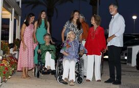 Todos juntos. Leonor e Sofia de volta a Maiorca para o verão com a família