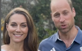 Kate Middleton surge em vídeo sorridente com um William barbudo para agradecerem a "campeões"