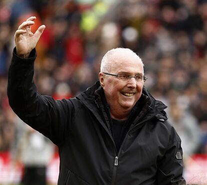 Antigo treinador do Benfica Sven Goran Eriksson despede-se do adeptos, cada vez mais debilitado a lutar contra um cancro