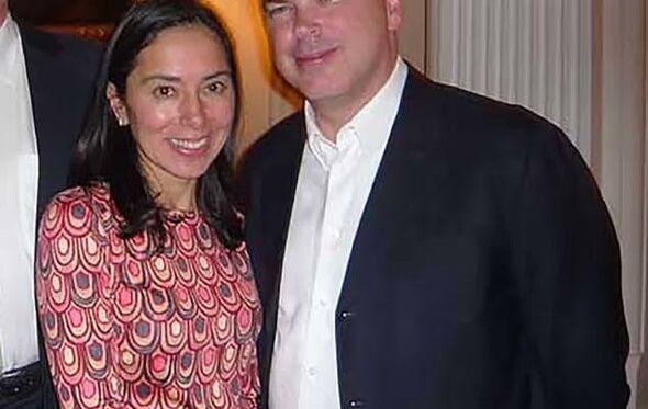 Mike Lynch e a mulher,