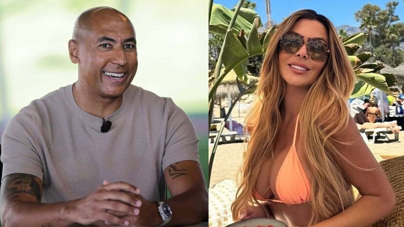 Luisão e Brenda Mattar