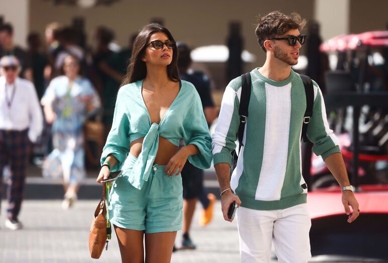 Kika Cerqueira Gomes e Pierre Gasly