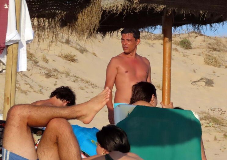 Vasco Palmeirim na praia do Gigi, Algarve 