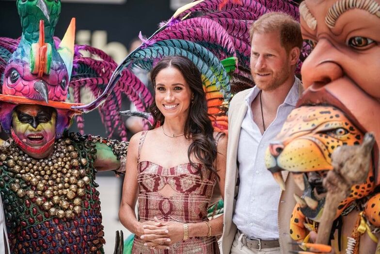 Meghan Markle e Harry na Colombia 