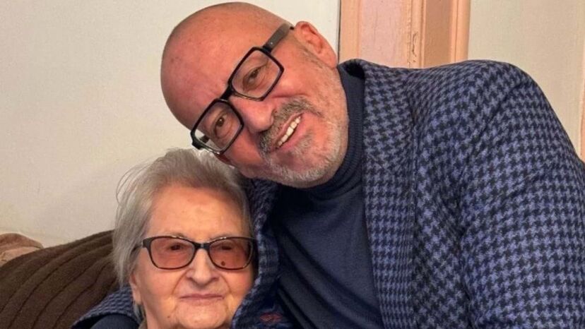 Manuel Luís Goucha e mãe