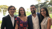Simão Sabrosa com os filhos mais velhos e Vanessa Rebelo