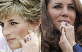 Inesperado! Kate substitui o anel de noivado da princesa Diana que usava há muitos anos