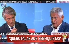 Entrevista a Luís Filipe Vieira na CMTV com 1,8 milhões de espectadores
