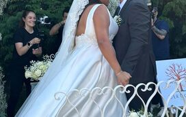 As imagens comoventes do casamento da filha de Mário Jardel e Karen Gaidão