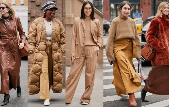 A paleta de tons terra