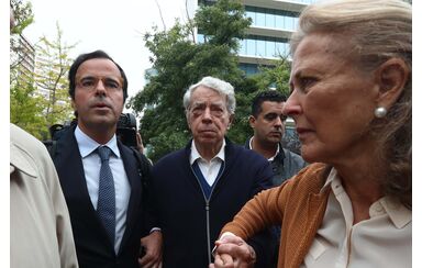 Ricardo Salgado e Maria João Salgado à chegada ao Campus de Justiça 