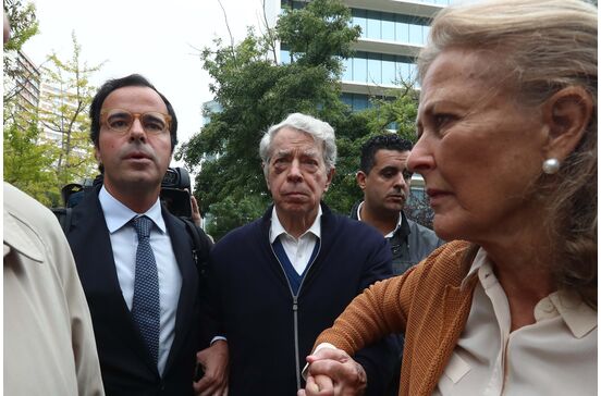 Ricardo Salgado e Maria João Salgado à chegada ao Campus de Justiça 