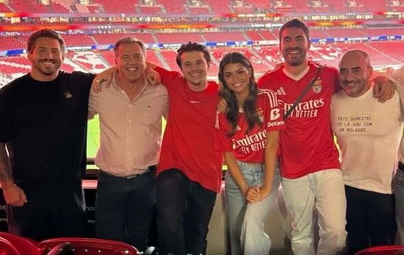 Luisinha Oliveira e José Condessa no Estádio da Luz