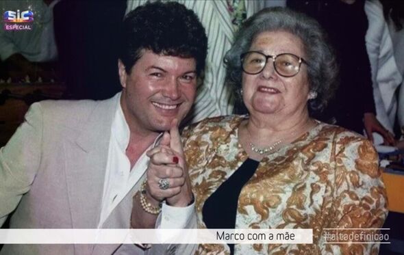 Marco Paulo com a mãe