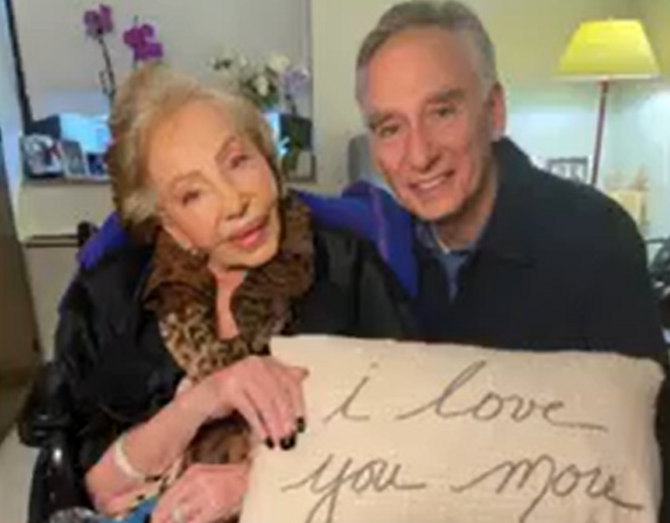Betty Grafstein e o filho, Roger Basile