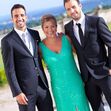 Rúben Amorim com a mãe e o irmão, Mauro