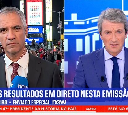 Canal NOW à frente da RTP1 na noite eleitoral americana