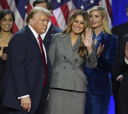 Donald Trump esteve rodeado pela família na hora de proclamar vitória mas irá chegar à Casa Branca sem as mulheres da sua vida 