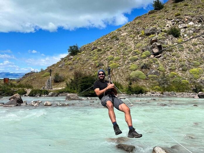 João Manzarra, férias na Patagónia 